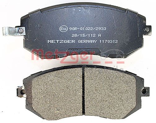 METZGER 1170312 Bremsbelagsatz, Scheibenbremse